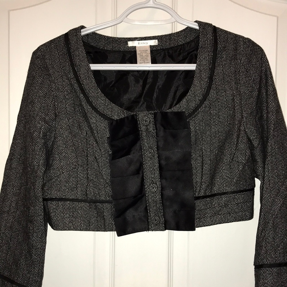 Black Cropped Blazer